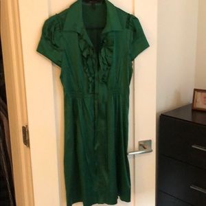Green bcbg dress